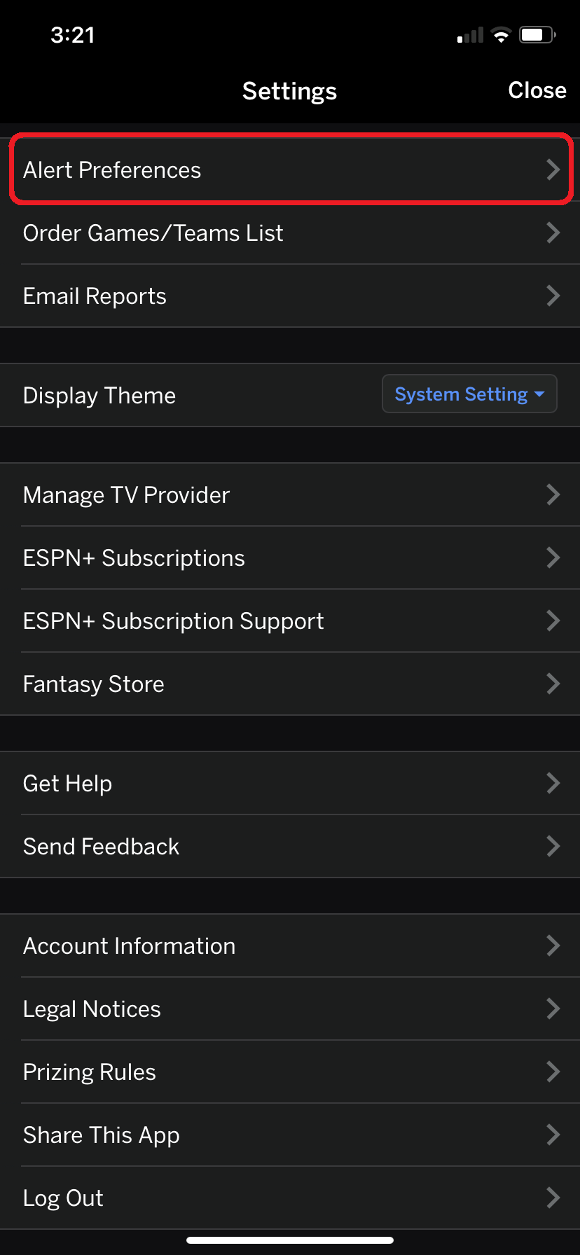 ESPN Fantasy App and Alerts – ESPN Fan Support